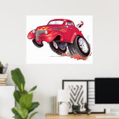 Poster père Noël 39 Chevy (Bureau à domicile)