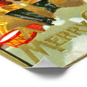 Poster Père Noël à la cheminée (Coin)