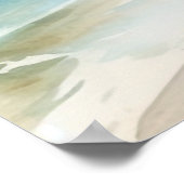 Poster Père Noël à Noël à la plage en juillet (Coin)