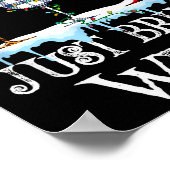 Poster Père Noël apporte juste du vin Costume Pyjama de N (Coin)