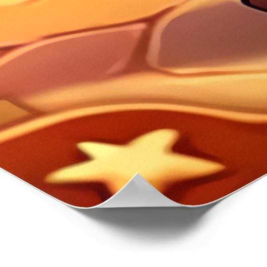 Poster Père Noël, arbre de Noël et cadeaux | Art AI (Coin)