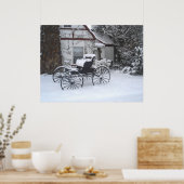 Poster Père Noël arrive ! (Cuisine)