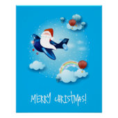 Poster Père Noël arrive (Devant)