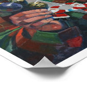 Poster Père Noël avec Garland (Coin)