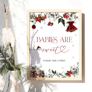 Poster Père Noël Baby Baby Baby Baby sont doux