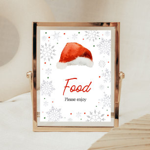 Poster Père Noël Baby Casquette Food