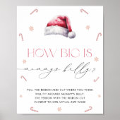 Poster Père Noël Baby Christmas Comme la taille est le je (Devant)