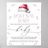 Poster Père Noël Baby Christmas Ne pas dire Baby Game Pos (Devant)