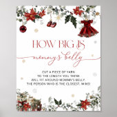 Poster Père Noël Baby How Big is Maman's Belly (Devant)