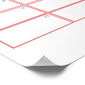 Poster Père Noël Baby shower Baby Date d'échéance Calendr (Coin)