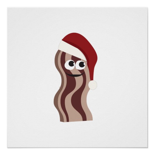 Poster Père Noël Bacon (Devant)