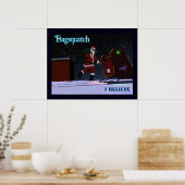 Poster Père Noël - Bagsquatch (Cuisine)