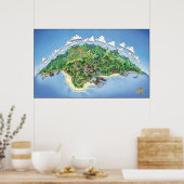 Poster Père Noël Barbaratopia (Cuisine)