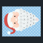 Poster Père Noël Beard Christmas Compte à rebours Calendr<br><div class="desc">Les calendriers de l'Avent de Noël sont tellement amusants à décompte à ce jour spécial! Et ce qui le rend encore plus spécial, c'est que vous le fassiez vous-même à une fraction du coût. Ce joli projet est parfait pour les enfants. Il suffit d'ajouter une boule de coton avec un...</div>