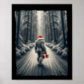 Poster Père Noël Bigfoot Christmas Sasquatch Croire (Devant)