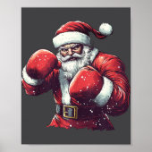 Poster Père Noël Boxing Lover Mixed martial art Muay Thai (Devant)