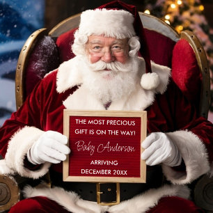 Poster Père Noël Christmas Holidays Faire-part de grosses