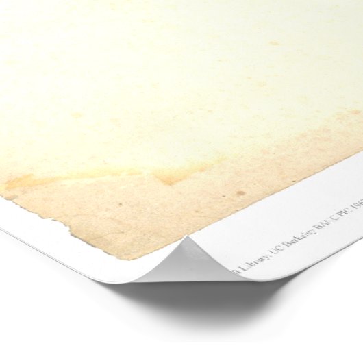 Poster Père Noël Clara, CA. Carte panoramique 1856 (1585A (Coin)