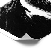 Poster Père Noël Cow Happy Holidays Ferme laitière Heures (Coin)