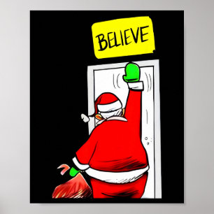 Poster Père Noël Croyez Noël