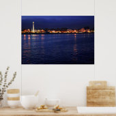 Poster Père Noël Cruz Boardwalk à Night (Cuisine)