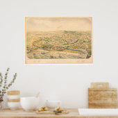 Poster Père Noël Cruz, CA. Carte panoramique (1586A) - No (Cuisine)