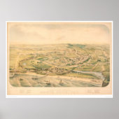 Poster Père Noël Cruz, CA. Carte panoramique (1586A) - Re (Devant)