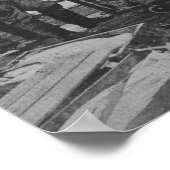 Poster Père Noël Cruz, CA - Scène de quai des pêcheurs (Coin)