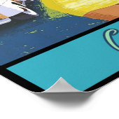 Poster Père Noël Cruz California Travel (Coin)