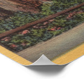 Poster Père Noël Cruz County, CA Entrée de Big Trees Park (Coin)