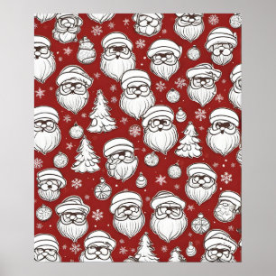 Poster Père Noël de Noël
