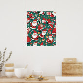 Poster Père Noël de Noël (Cuisine)