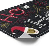 Poster Père Noël de Noël bizarre (Coin)