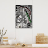 Poster Père Noël déplaisant (Cuisine)