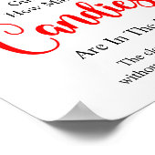 Poster Père Noël Devine Combien De Candies Jeu Signe (Coin)