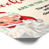 Poster Père Noël Devine Combien de cookies Jeu Signal de  (Coin)