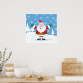 Poster Père Noël d'hiver (Cuisine)