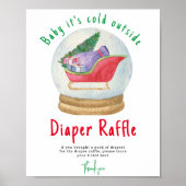 Poster Père Noël - Diaper Raffle jeu (Devant)