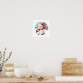 Poster Père Noël en bottes (Cuisine)