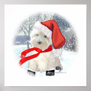 Poster Père Noël en bottes