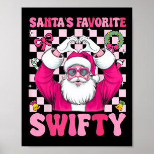 Poster Père Noël Favorite Swifty Joyeux Noël Super Xma