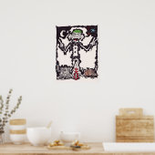 Poster père Noël fe zozobra (Cuisine)