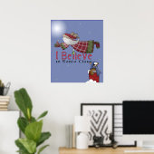 Poster Père Noël Flies (Bureau à domicile)