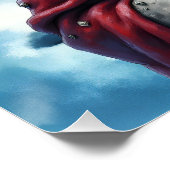 Poster Père Noël Frostbite et son elfe de malice. (Coin)