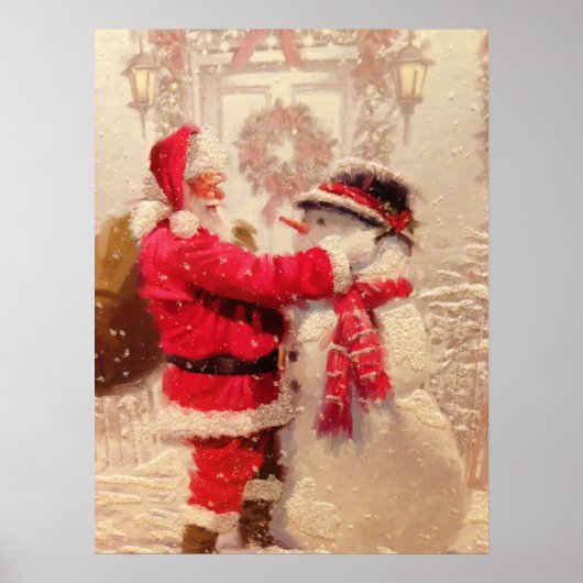Poster Père Noël Frosty Noël (Devant)