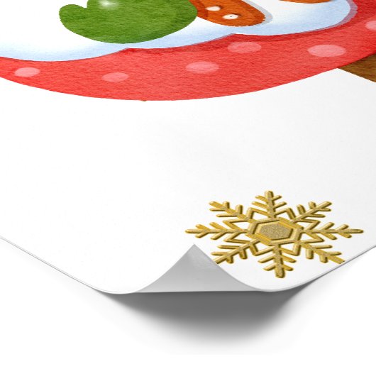 Poster Père Noël Gnome (Coin)