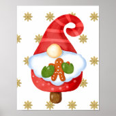 Poster Père Noël Gnome (Devant)