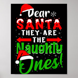 Poster Père Noël Ils Sont Les Vilains Drôle De Noël