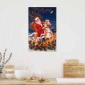 Poster Père Noël Joyeux Noël (Cuisine)