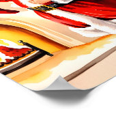 Poster Père Noël la nuit avant Noël (Coin)